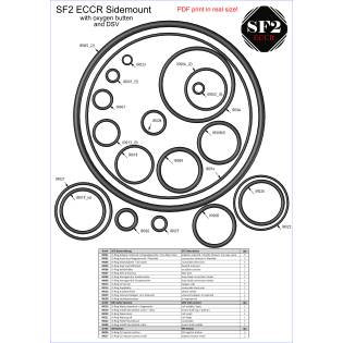 Scuba Force O-Ring Kit SF2 Sidemount