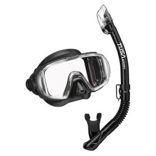 Tusa Set Visio Tri-Ex Mask + USP-250 Snorkel Black