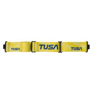 Tusa Tira Máscara Fabric Amarillo Ajuste Rápido