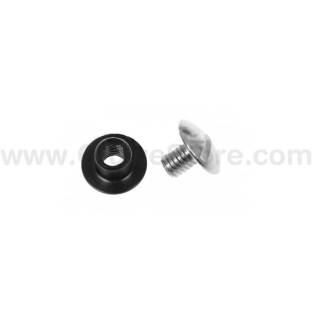 Tecline Tornillo Inox con Tuerca Delrin Corto