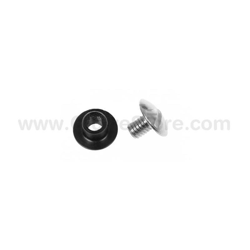 Tecline Tornillo Inox con Tuerca Delrin Corto