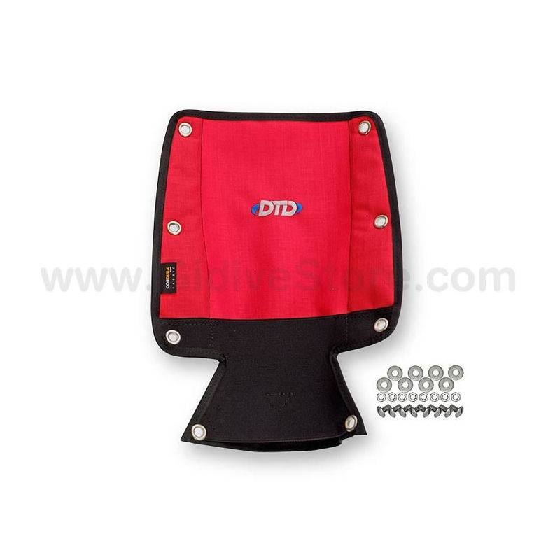 DTD Protector Acolchado Backplate Rojo con Bolsillo Boya