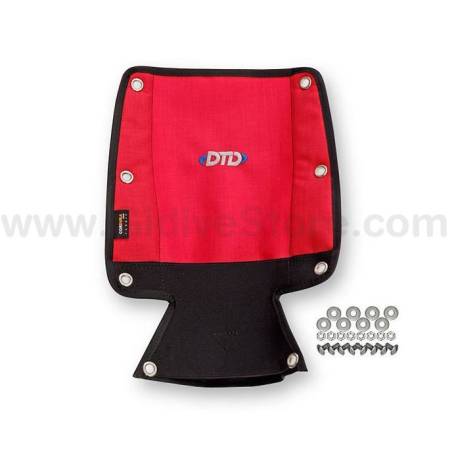DTD Protector Acolchado Backplate Rojo con Bolsillo Boya