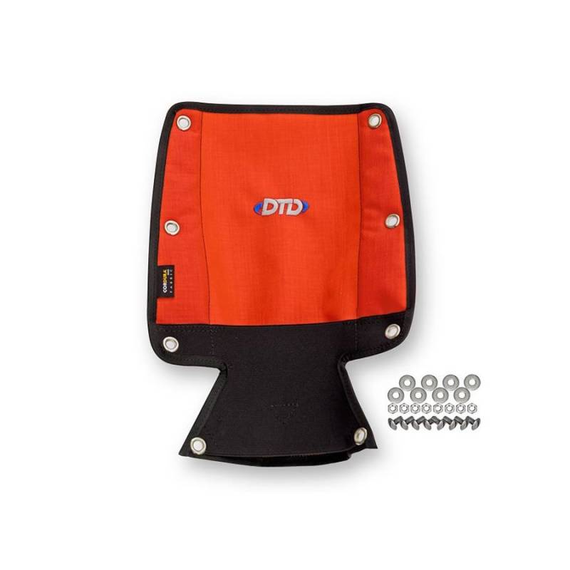 DTD Protector Acolchado Backplate Naranja con Bolsillo Boya
