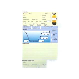 Dive Log Book Padi Recambios